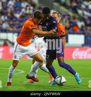 RSCA Futures' players pictured before a soccer match between RSC Anderlecht  Futures and KMSK Deinze, Sunday 14 August 2022 in Anderlecht, on day 1 of  the 2022-2023 'Challenger Pro League' second division