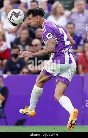 Luis Perez of Real Valladolid during the La Liga match between Real
