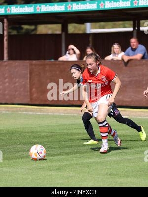 Catford, UK. 14th Aug, 2022. The Oakwood Stadium, Catford, 14 aug 2022 Angela Addison (CHA) during a friendly game in August 2022 (Bettina Weissensteiner/SPP) Credit: SPP Sport Press Photo. /Alamy Live News Stock Photo