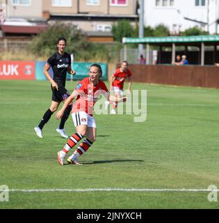 Catford, UK. 14th Aug, 2022. The Oakwood Stadium, Catford, 14 aug 2022 New signing Angela Addison (CHA) during a friendly game in August 2022 (Bettina Weissensteiner/SPP) Credit: SPP Sport Press Photo. /Alamy Live News Stock Photo