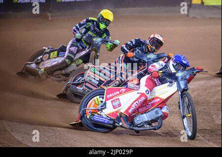 Kevin Juhl Pedersen of Denmark, Mateusz Cierniak of Poland and Benjamin ...