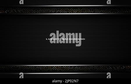 modern luxury black background with sparkling Stock Vector