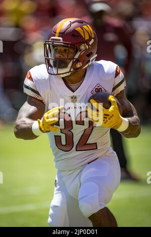 August 13, 2022 : Washington Commanders wide receiver Dax Milne (15) during  the preseason game between the