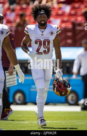 Washington Commanders cornerback Kendall Fuller plays defense during the  first half of an NFL football game against the Houston Texans, Sunday, Nov.  20, 2022, in Houston. (AP Photo/Eric Christian Smith Stock Photo 