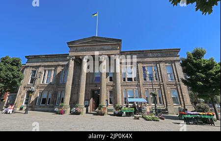 Macclesfield Town Hal, town public building, Cheshire East, Cheshire, England, UK, SK10 1EA, summer Stock Photo