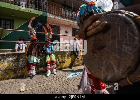 Teocelo, Veracruz, Mexico. August 14, 2022: Traditional dancers from ...