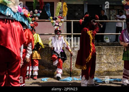 Teocelo, Veracruz, Mexico. August 14, 2022: Traditional dancers from ...