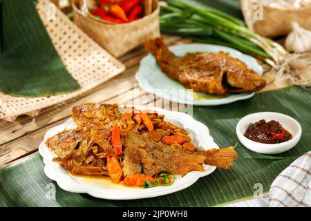 Java Tilapia Pindang Ikan Nila, Sundanese Traditional Menu from West Java Indonesia ...