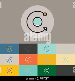 Letter C Minimal Logo Icon Vector Design Stock Vector