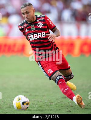 Rio De Janeiro, Brazil. 15th Aug, 2022. RJ - Rio de Janeiro - 08/14/2022 - BRAZILIAN A 2022, FLAMENGO X ATHLETICO-PR - Everton Cebolinha Flamengo player during a match against Athletico-PR at the Maracana stadium for the Brazilian championship A 2022. Photo: Jorge Rodrigues/AGIF/Sipa USA Credit: Sipa USA/Alamy Live News Stock Photo