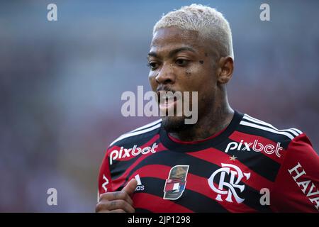 Rio De Janeiro, Brazil. 15th Aug, 2022. RJ - Rio de Janeiro - 08/14/2022 - BRAZILIAN A 2022, FLAMENGO X ATHLETICO-PR - Marinho player of Flamengo during a match against Athletico-PR at the Maracana stadium for the Brazilian championship A 2022. Photo: Jorge Rodrigues/AGIF/Sipa USA Credit: Sipa USA/Alamy Live News Stock Photo