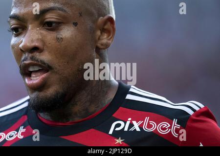 Rio De Janeiro, Brazil. 15th Aug, 2022. RJ - Rio de Janeiro - 08/14/2022 - BRAZILIAN A 2022, FLAMENGO X ATHLETICO-PR - Marinho player of Flamengo during a match against Athletico-PR at the Maracana stadium for the Brazilian championship A 2022. Photo: Jorge Rodrigues/AGIF/Sipa USA Credit: Sipa USA/Alamy Live News Stock Photo