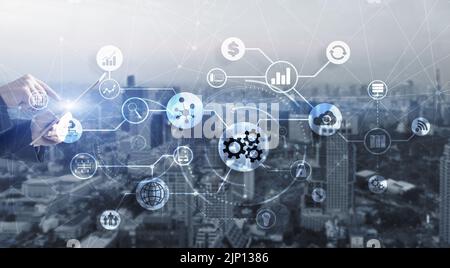 Automation Process 2022. System Business concept Stock Photo