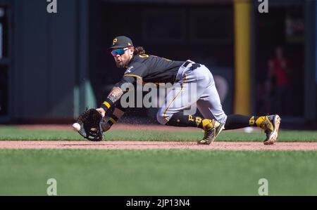 Pittsburgh Pirates first baseman Michael Chavis races to force out Tampa  Bay Rays' Ji-Man Choi (26) during a baseball game Saturday, June 25, 2022,  in St. Petersburg, Fla. (AP Photo/Steve Nesius Stock