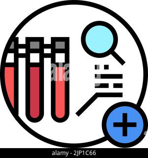 comprehensive metabolic panel check color icon vector illustration ...