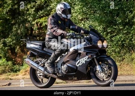 1992 899cc black Honda CBR 900 RR fireblade Stock Photo