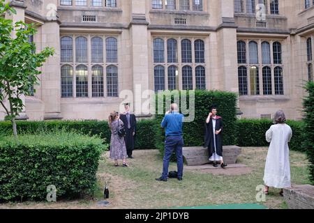 Photographs being taken at a graduates ceremony in Bristol Stock Photo
