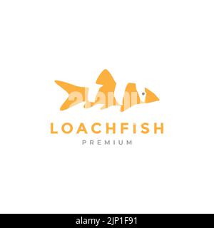 loach fish modern logo design Stock Vector