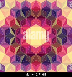 Vector Abstract Modern Psychedelic Pattern Stock Vector