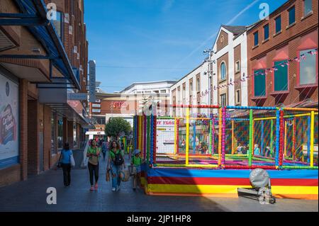 People out and about and shopping in St Anns Road shopping centre. Harrow, Middlesex, England, UK Stock Photo