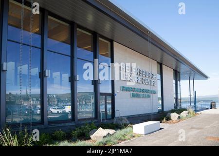 Helensburgh Leisure Centre, Helensburgh, Scotland, opened in August, 2022. Stock Photo