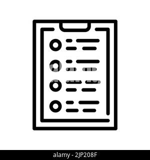 Brief line icon. Self development Stock Vector
