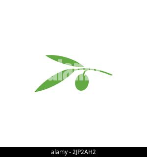 Olive icon vector. olive branch flat sign. olive solid pictogram. olive logo illustration. Vector illustration Stock Vector