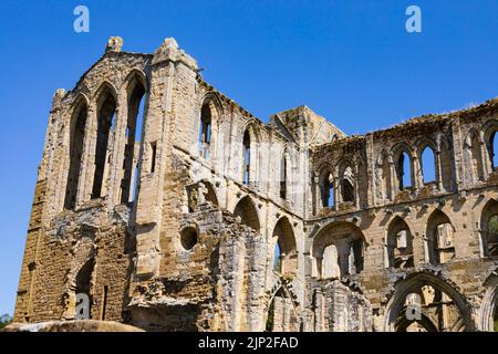 Rievaulx Abbey, Rye Valley Abbey, ruins near Helmsley, North Yorkshire, England. Stock Photo