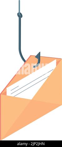 phishing message icon Stock Vector