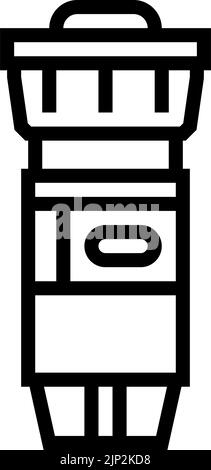 pop up sprinkler water irrigation glyph icon vector illustration Stock ...