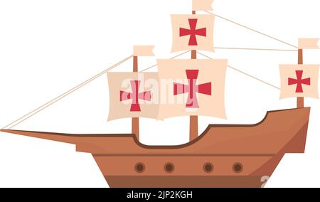 vintage sailing ship Stock Vector