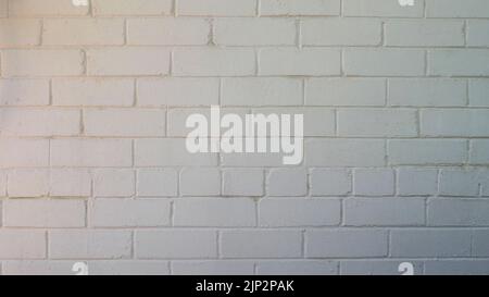 off white color painted brick wall background with space for text Stock Photo