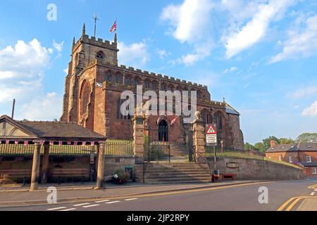 Parish Church of St James The Great, Audlem, A529, Audlem, Crewe, Cheshire, England, UK,  CW3 0AB Stock Photo