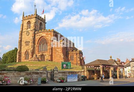 Parish Church of St James The Great, Audlem, A529, Audlem, Crewe, Cheshire, England, UK,  CW3 0AB Stock Photo