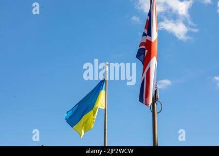 UK and Ukraine Stock Photo