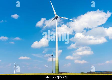 pinwheel, windpark, pinwheels, windparks Stock Photo