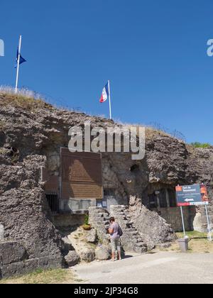 damaged remains of Fort Douaumont,Verdun, Meuse  department ,Grand Est,France,Europe Stock Photo