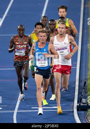 Andrew Butchart of Scotland competing in the men's 10,000m final at the Commonwealth Games at Alexander Stadium, Birmingham, England, on 2nd August, 2 Stock Photo