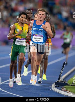 Andrew Butchart of Scotland competing in the men's 10,000m final at the Commonwealth Games at Alexander Stadium, Birmingham, England, on 2nd August, 2 Stock Photo