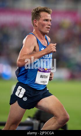 Andrew Butchart of Scotland competing in the men's 10,000m final at the Commonwealth Games at Alexander Stadium, Birmingham, England, on 2nd August, 2 Stock Photo