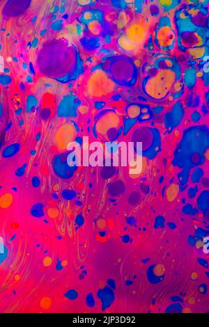 multi colored, liquid, flowing, multi coloreds, liquids Stock Photo