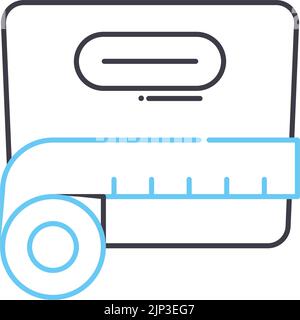 bmi line icon, outline symbol, vector illustration, concept sign Stock Vector