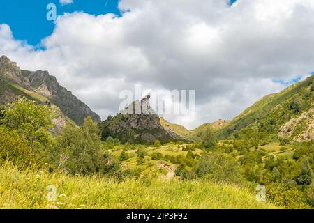 A beautiful landscape in the Mountains in summer Stock Photo