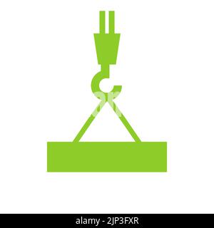 Construction Logo Crane Concept Symbol. Construction Logo Template Stock Vector