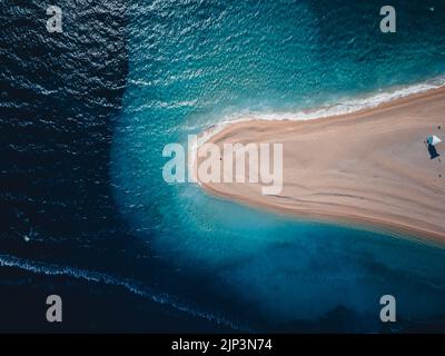 Beautiful landscape shot, taken with a drone from above. Stock Photo