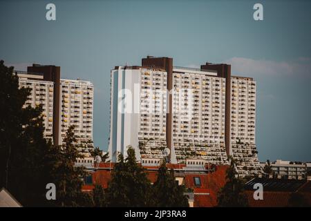 A beautiful shot of residential buildings in Vienna, Austria Stock Photo