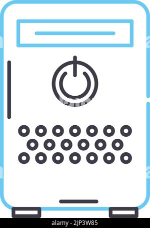 air purfier line icon, outline symbol, vector illustration, concept sign Stock Vector