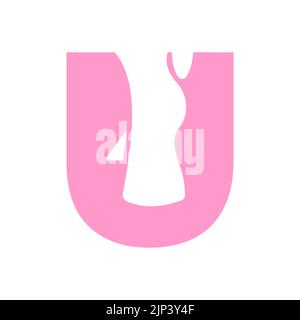 Letter U Foot Treatment Logo and Foot Surgery Logo Template Concept with Foot Care Stock Vector