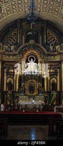 Holy Virgen of La Merced main altar in Lima Peru Stock Photo