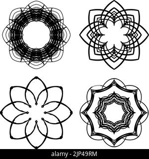 Set of simple mandalas Stock Vector Image & Art - Alamy